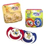 Avent Bear Pacifiers - 6 Pack Size: 3-6 Months
