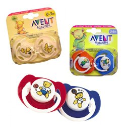 Avent Bear Pacifiers - 6 Pack Size: 3-6 Months