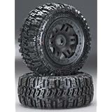 R Trencher Off-Road TireMntBlkSpltSixWhls: Baja5T by Pro-line Racing