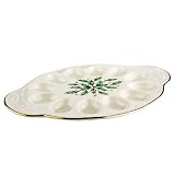Lenox Holiday Carved Egg Platter