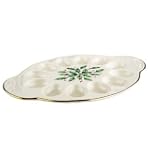 Lenox Holiday Carved Egg Platter