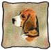 Beagle Woven Pillow