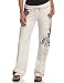 Lucky Brand Women's Tattoo Cut-Out Sweatpants,Turtledove,Small