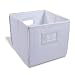 Fabric Folding Bin - White