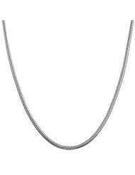 Sterling Silver 1.6-mm Round Snake Chain (36 Inch)