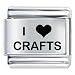 Pugster I Heart Crafts & Love Italian Charm