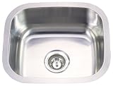 Elements of Design KU14167BN# 22 Gauge 17-15/16-Inch-by-15-5/8-Inch-by-7-11/16-Inch Single Bowl Stainless Steel Undermount Kitchen Sink