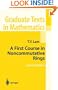 A First Course in Noncommutative Rings