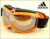 adidas Yodai Snow & Ski Goggles - Neon Orange Metal 6096 by