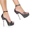 Pleaser Shoes Women��s ALLURE-670 5 1/2" Heel Sandal