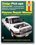 Haynes Dodge Pick-ups (94 - 01) Manual