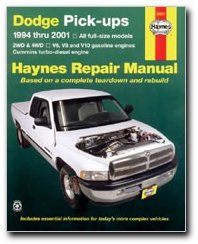 Haynes Dodge Pick-ups (94 - 01) Manual