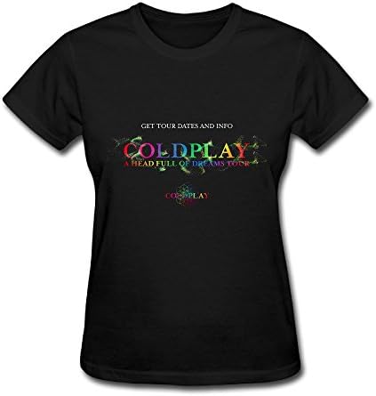 Coldplay A Head Full Of Dreams Tour 2016 Women T Shirt Black