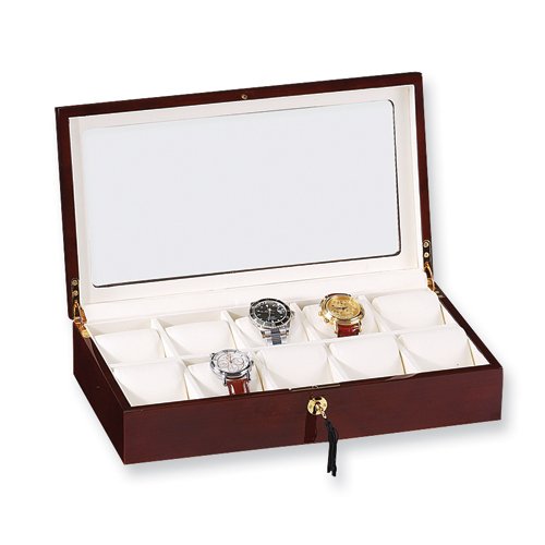 Dark Maple Gloss Finish Watch Case