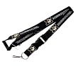Missouri Mizzou Tigers Lanyard Keychain Id Holder Ticket - Black