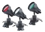 Pond or Garden LED Sumbersible Light Set - Interchangeable colours