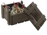 Thomas Pacconi Beaded Wire Ornament Hooks In Wood Storage Crate, Set Of 72