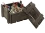 Thomas Pacconi Beaded Wire Ornament Hooks In Wood Storage Crate, Set Of 72