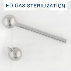Sterilized Internally Threaded Titanium Straight Barbell: 14g 3/4"