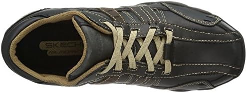 Skechers Diameter Vassell Black Mens Leather Traienrs Shoes-10