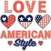 Love American Style Adult Long Sleeve T-Shirt