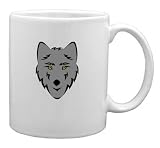 Simple Stylized Wolf Head Mug