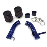 07 08 Infiniti G35 G37 Sedan Short Ram Air Intake Kit Blue Pipe K&N Filter by Generic Product