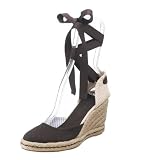 Tommy Hilfiger Womens Tia Ankle Wrap Espadrille