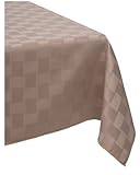 Reflections 52 by 70-Inch Rectangle Tablecloth, Khaki