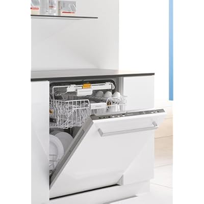 slimline integrated dishwasher with cutlery tray