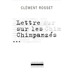 Lettre sur les chimpanzes / essai sur teilhard de chardin