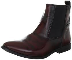 Mimic Copenhagen short leather elastic boot M123703, Damen Klassische Halbstiefel & Stiefeletten, Rot (bordeaux), EU 39