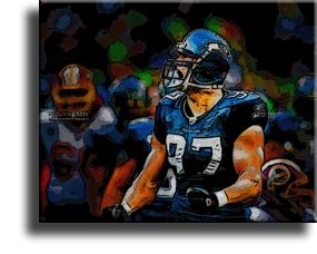 Completely Handpainted American Football Sport Painting, Custom Order FL3138, Oil on Canvas, with Option to Paint Jerry, Brett & Co. from Any Other Favorite Photograph or Picture, Unframed, Size 18
