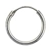 Sterling Silver Endless Hoop Earrings, 5/8 in. Diameter