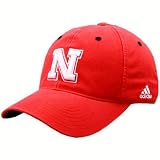 adidas Nebraska Cornhuskers Scarlet Basics Stretch Slouch Hat