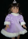 American Girl Doll Clothes Lavender Purple Ice Skating Dress w/Tiara