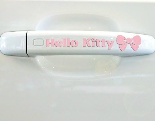 Lovely Hello Kitty Pink Color Car Windshield Wiper Tattoo Sticker BN-001