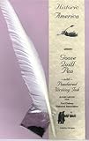 Goose Quill Pen with Powdered Ink, Hand Carved Feather Pen
