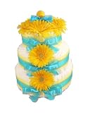 Rubber Ducky Baby Shower 3 Tier Diaper Cake/Centerpiece-100 Diapers