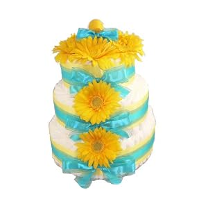 Rubber Ducky Baby Shower 3 Tier Diaper Cake/Centerpiece-100 Diapers