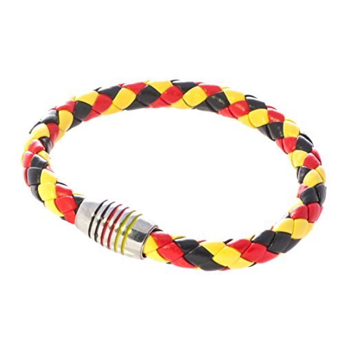 black-yard unisex Fußball Armband Deutschland Magnetverschluss, 17 – 23 c, (23 Zentimeter)