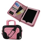 rooCASE Executive Folio Full Genuine Leather (Pink) Case + Deluxe Carrying Bag for Apple iPad 3G Wi-Fi