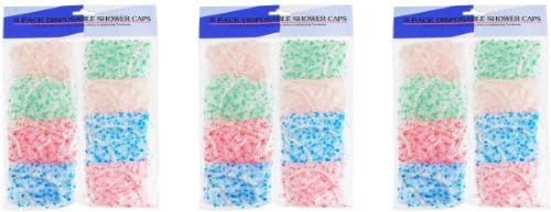 24-Pack Reusable Disposable Elastic Shower Caps - Full-Size Adult