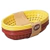 TableCraft H1074RY-6 9" Assorted Red & Sandwich & Fry Basket Set, Yellow, 6 Piece