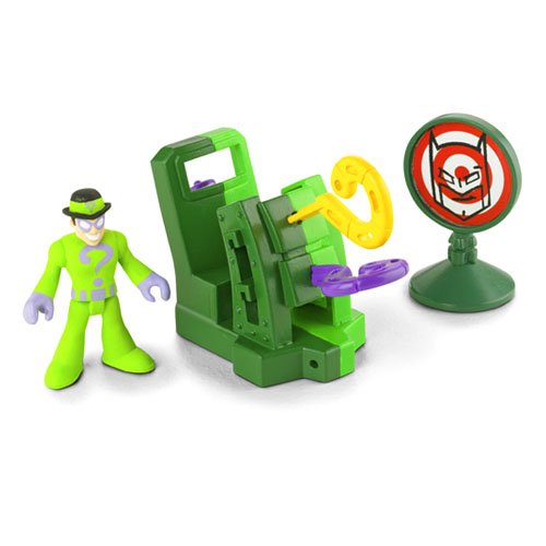  : Imaginext DC Super Friends Mini Figure The Riddler with Question Mark Launcher & Target