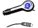 MOTOROLA OEM CLA SPN5400A CAR CHARGER with Blue Glowing LED Clear Background for MOTOROLA Z9, Z6c, Q9h, V8, V9M, RAZR2 SANYO S1 LG ENV2 VX9100, AX830 GLIMMER