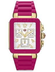 MICHELE Womens MWW06L000021 Park Jelly Bean Analog Display Swiss Quartz Pink Watch
