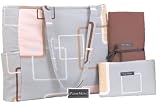 Retro Squared Smoke Print Diaper Bag