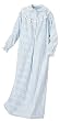 Short Striped Flannel Gown