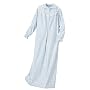 Short Striped Flannel Gown